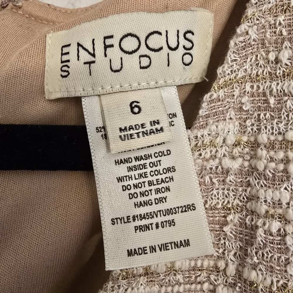 En Focus Beige Sleeveless Midi Dress - Picture 2 of 3